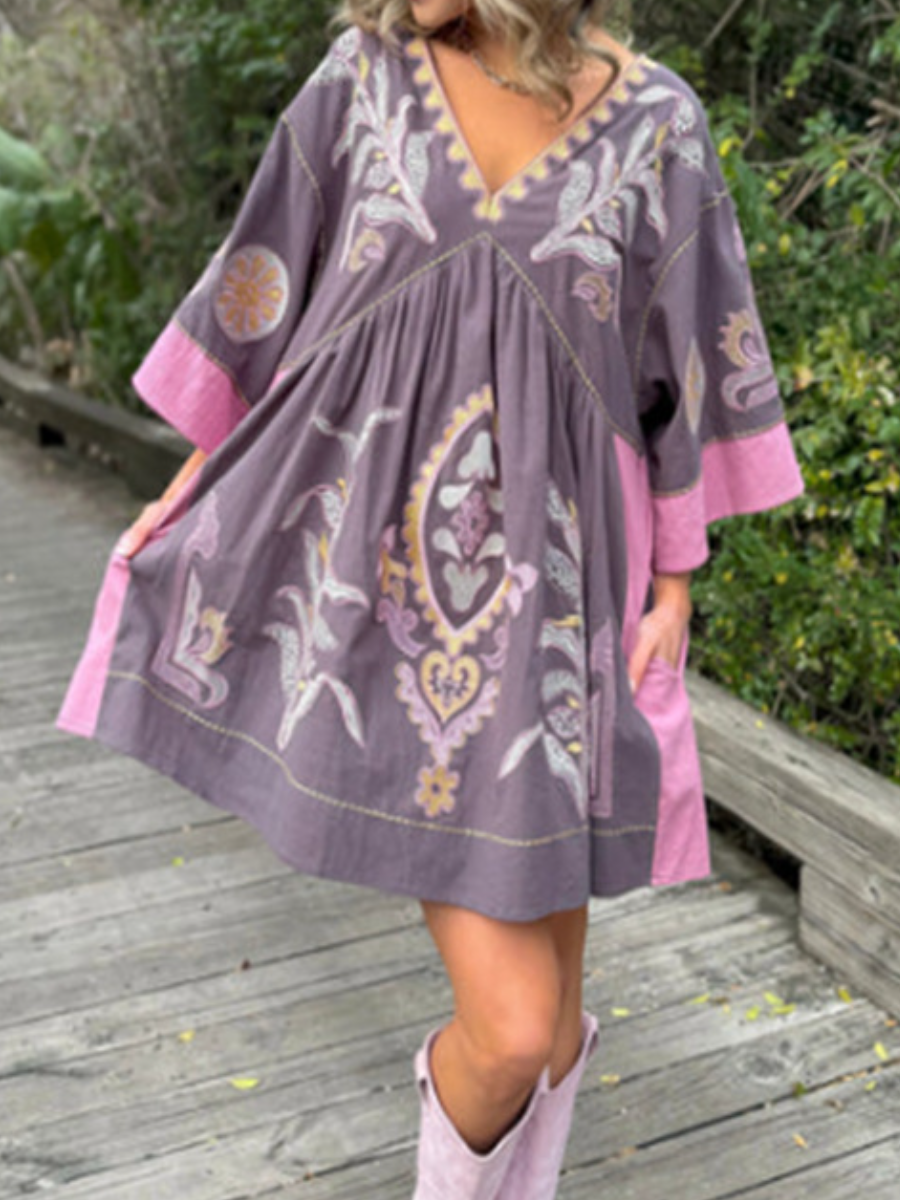 Boho Print Casual Dress