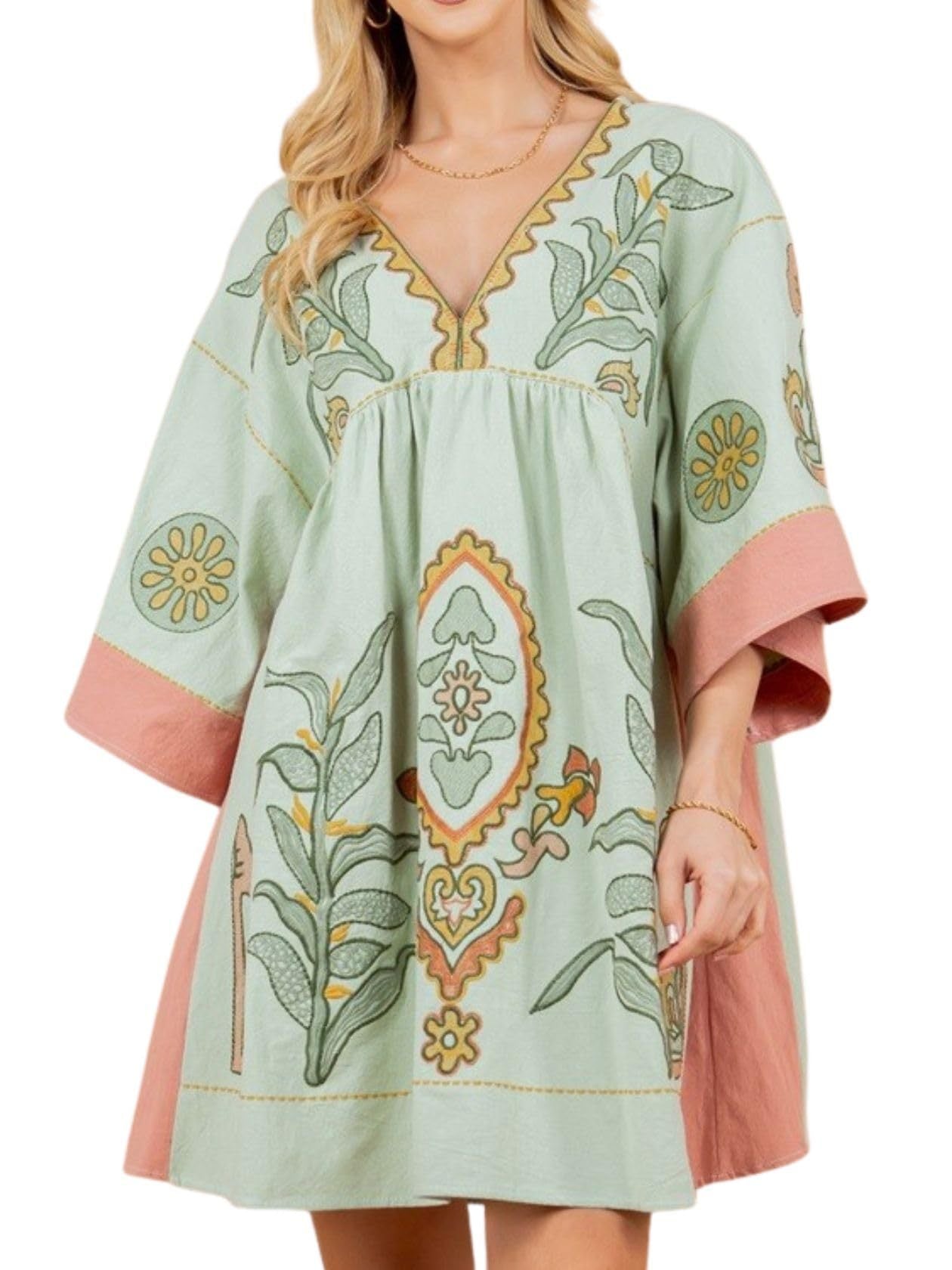 Boho Print Casual Dress