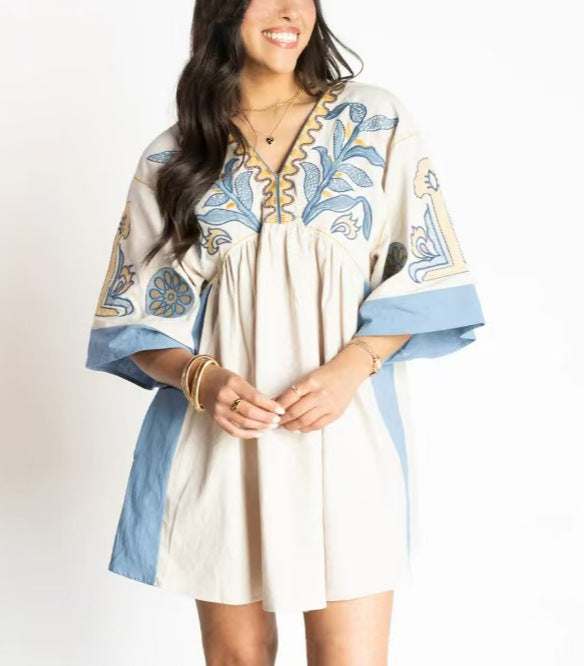 Boho Print Casual Dress