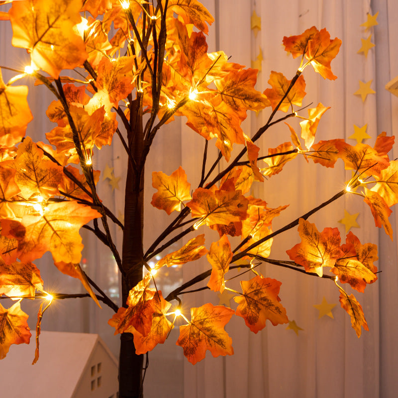LED Simulation Maple Tree Lamp Usb Holiday Decorations