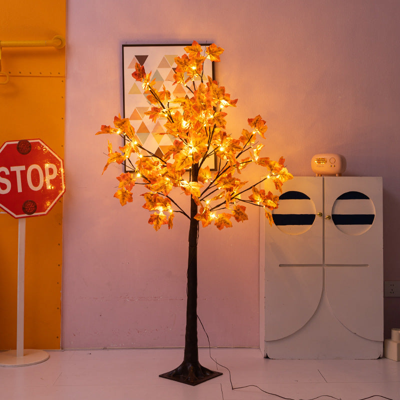 LED Simulation Maple Tree Lamp Usb Holiday Decorations