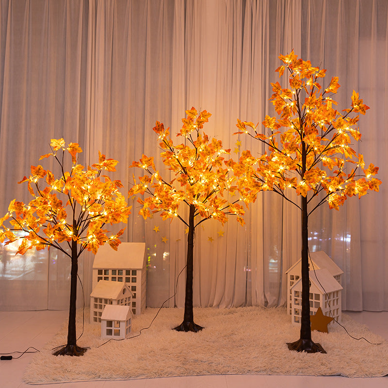LED Simulation Maple Tree Lamp Usb Holiday Decorations