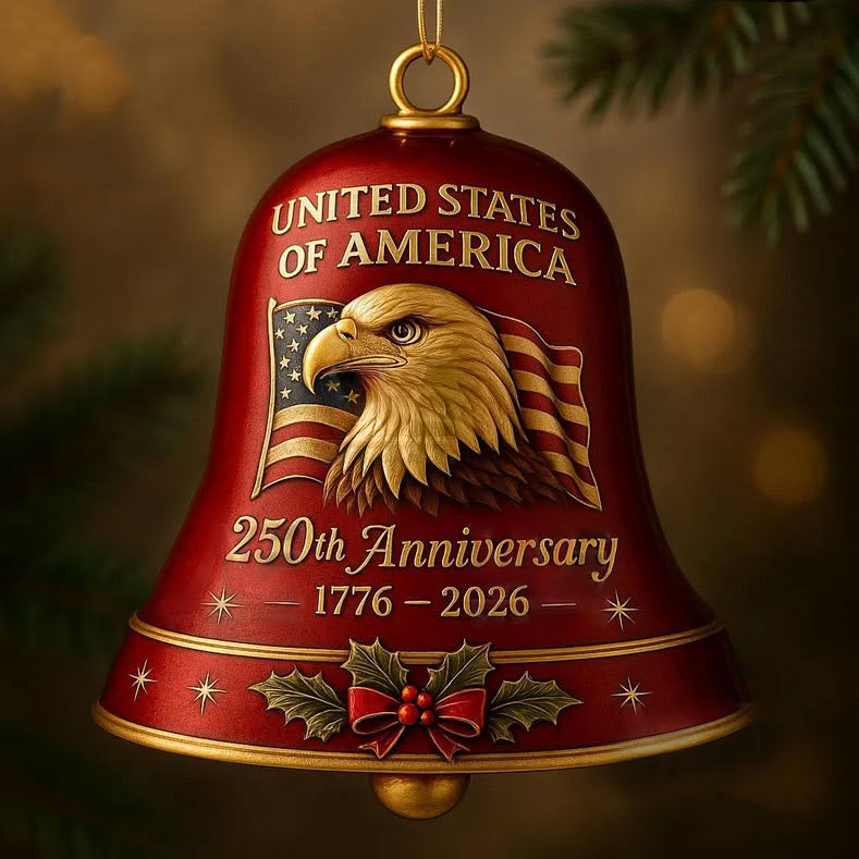 United States 250th Anniversary Bell Ornament