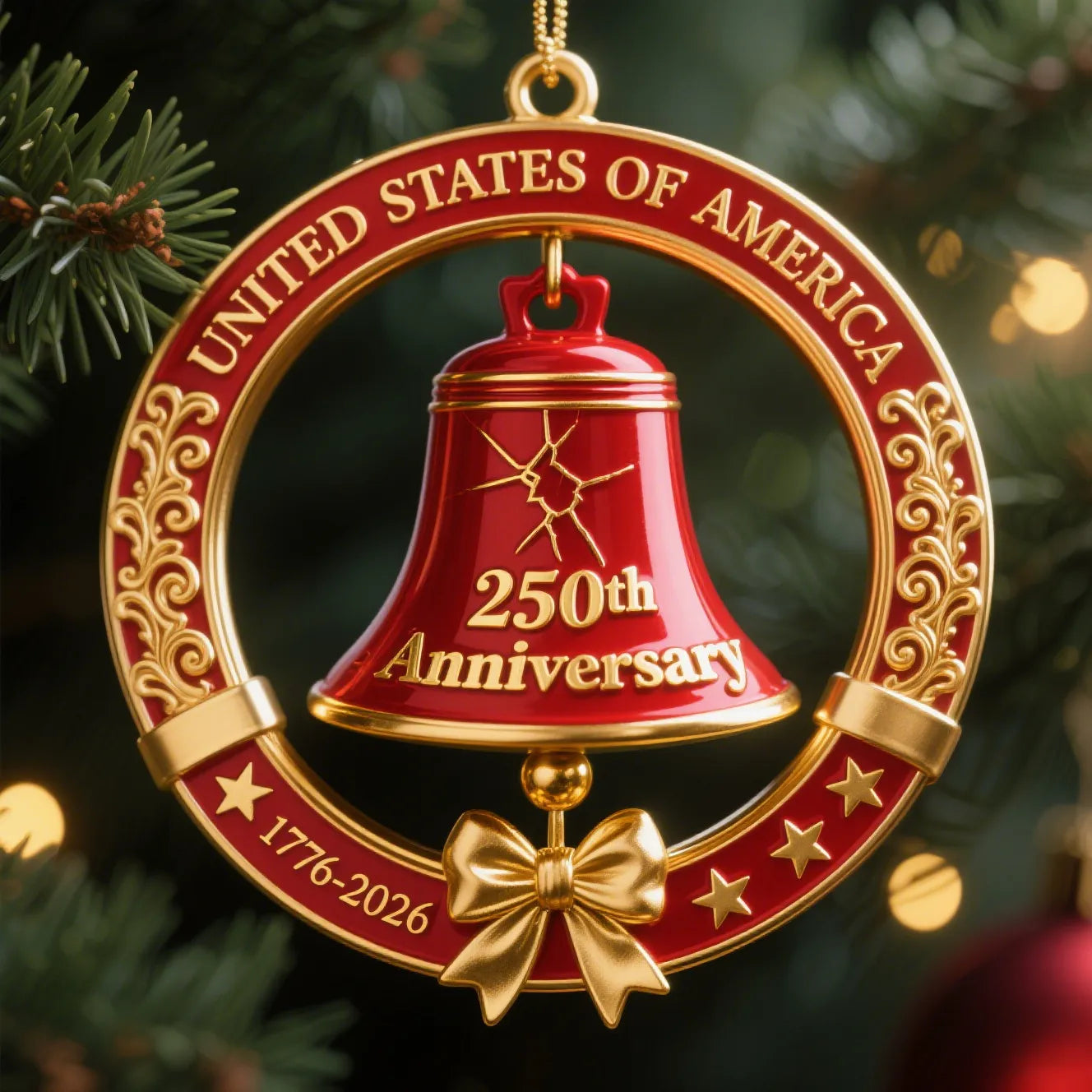 🔔United States 250th Anniversary Bell Ornament
