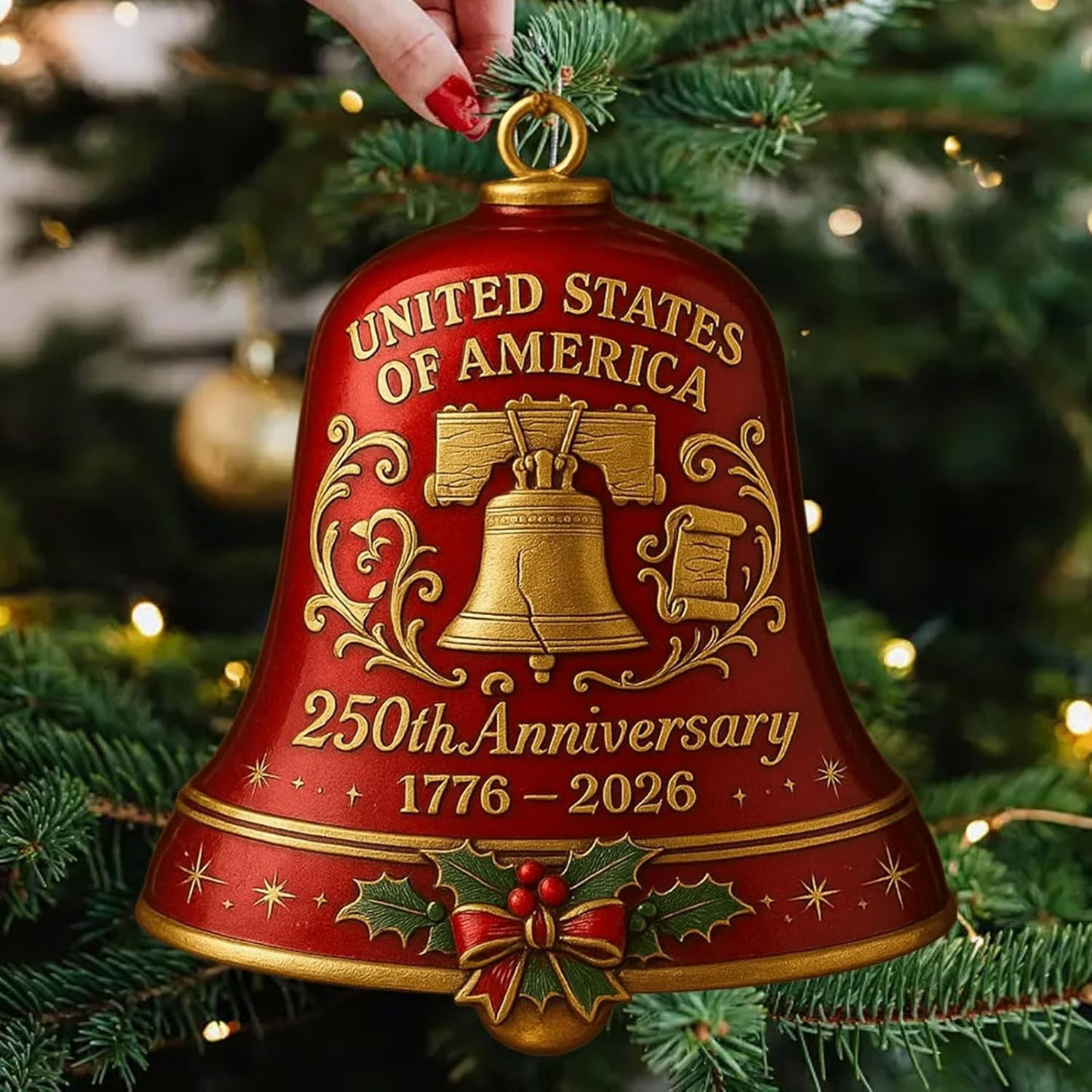 🔔Last Day: 49% OFF✨United States 250th Anniversary Bell Ornament