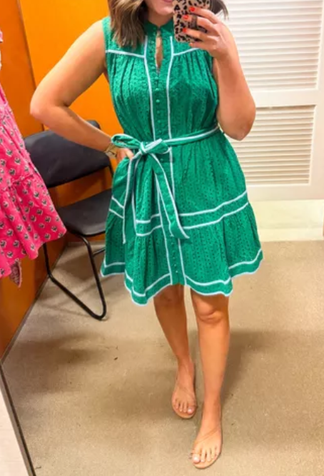 The Eyelet Casual Short Dress