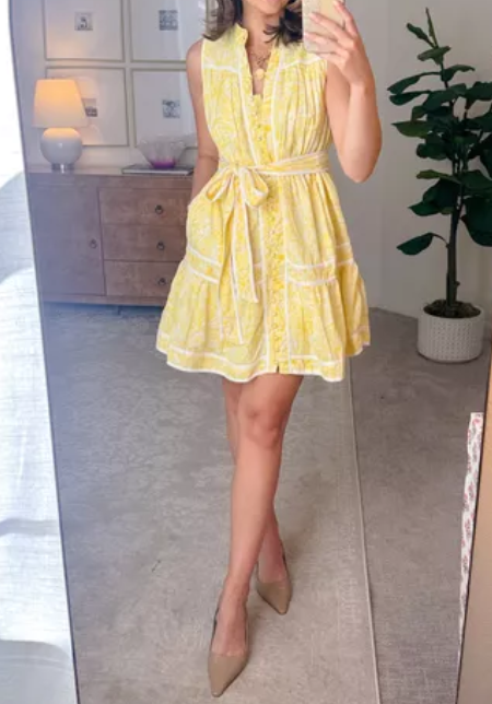 The Eyelet Casual Short Dress