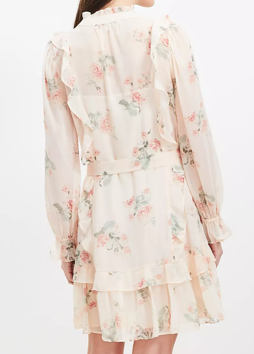 The Elegant Chiffon Floral Dress