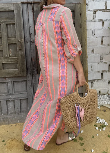 Casual Bohemian-Print Dress