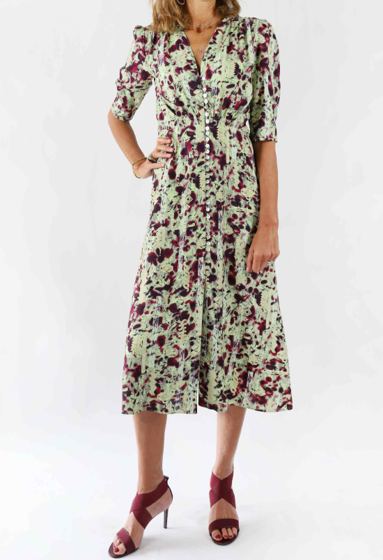 Elegant Printed Occasion Dress