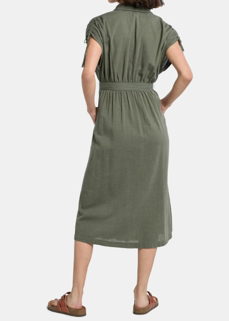 Casual Comfy Midi Shirt Dress