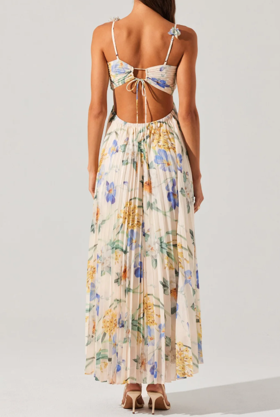 Floral Chiffon Vacation Dress