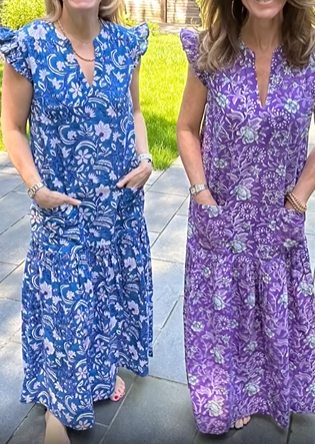 Casual Comfy Dress With Front Pockets