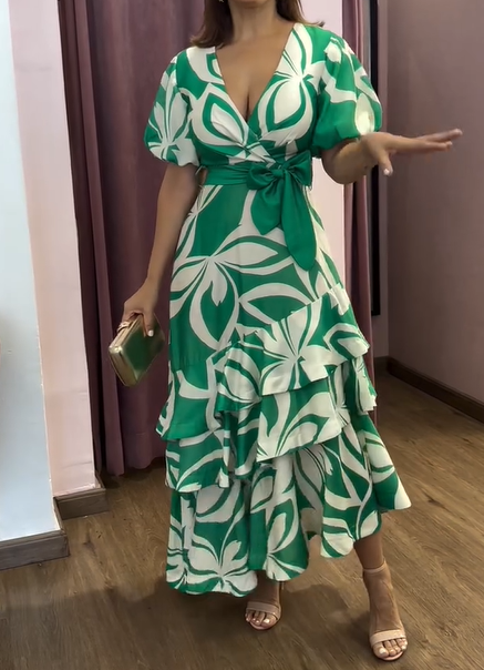 The Floral Vacation Maxi Dress