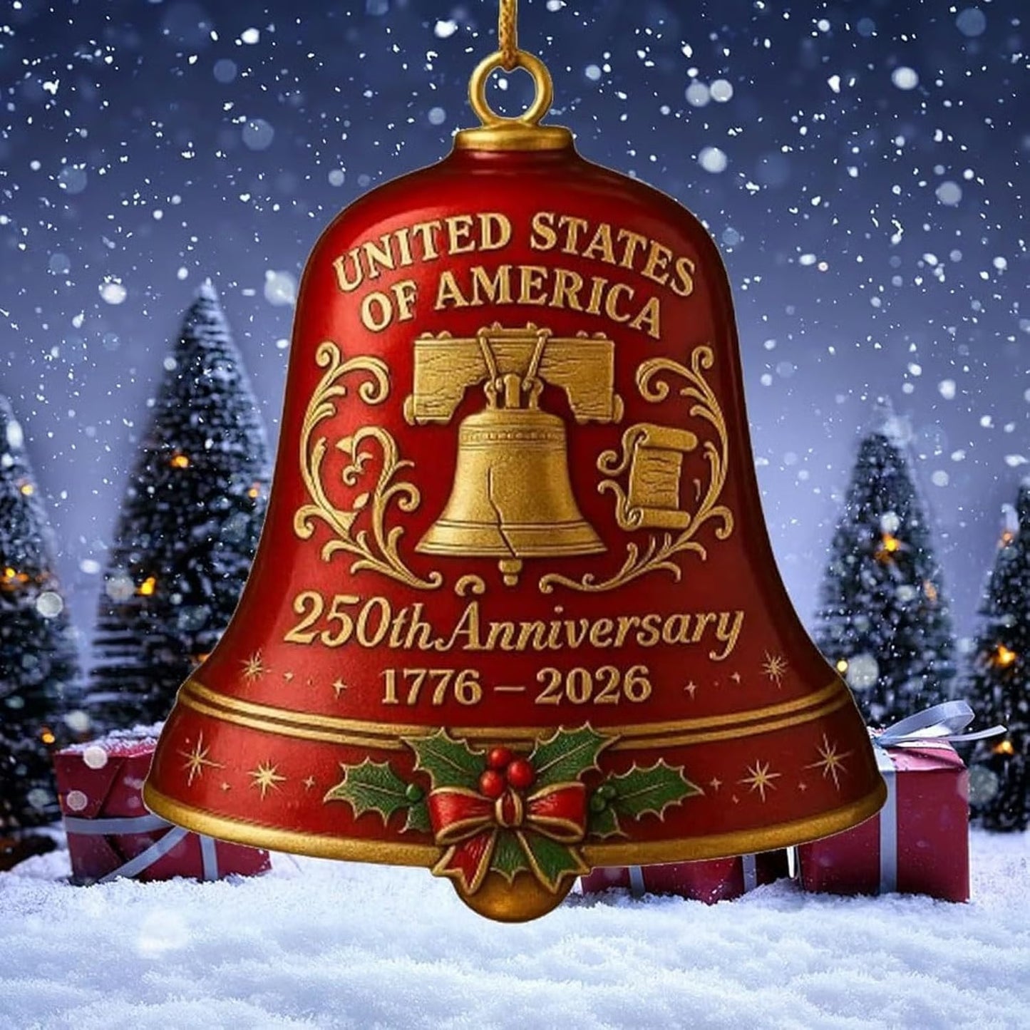 🔔Last Day: 49% OFF✨United States 250th Anniversary Bell Ornament