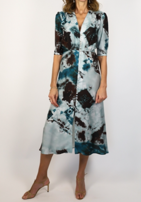 Elegant Printed Occasion Dress