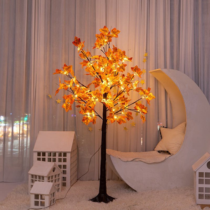 LED Simulation Maple Tree Lamp Usb Holiday Decorations