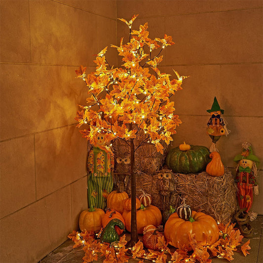 LED Simulation Maple Tree Lamp Usb Holiday Decorations