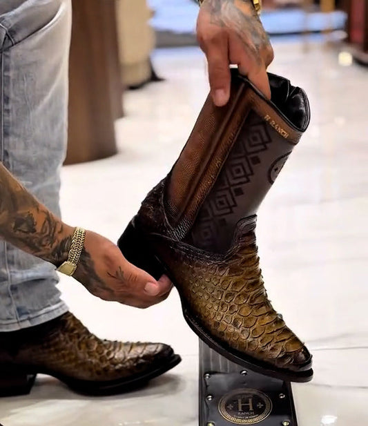 Cowboy Original Crocodile Handmade Boots