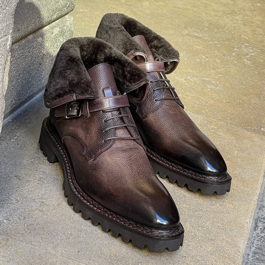 Men's high-quality velvet boots