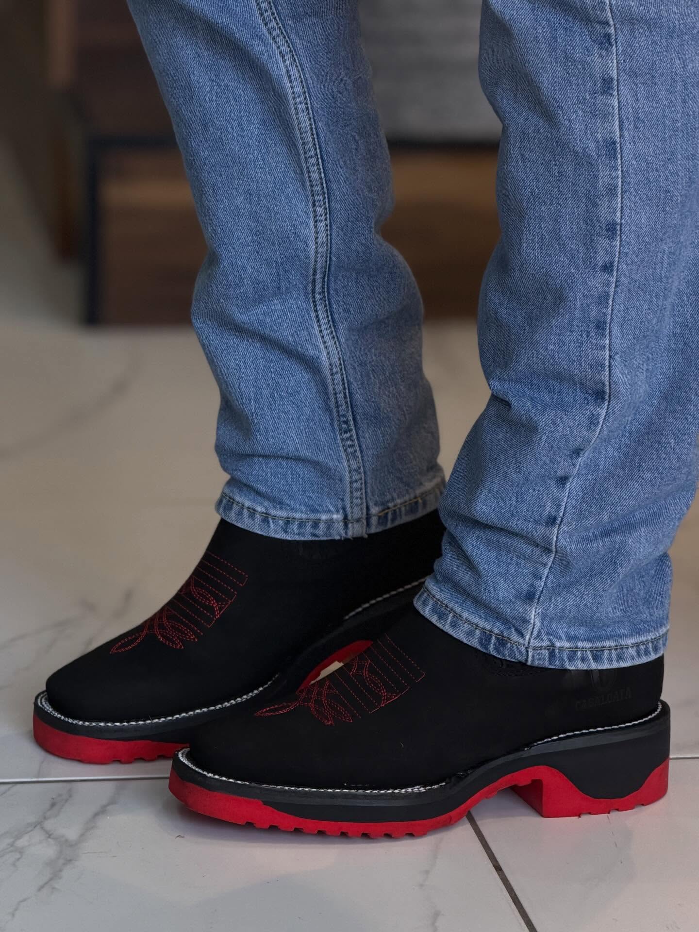 Men's premium red-soled cowboy boots