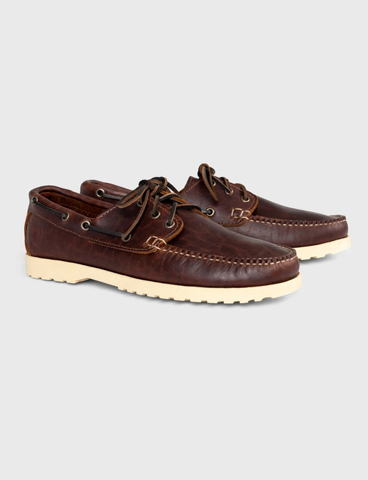American handmade bison boat shoes