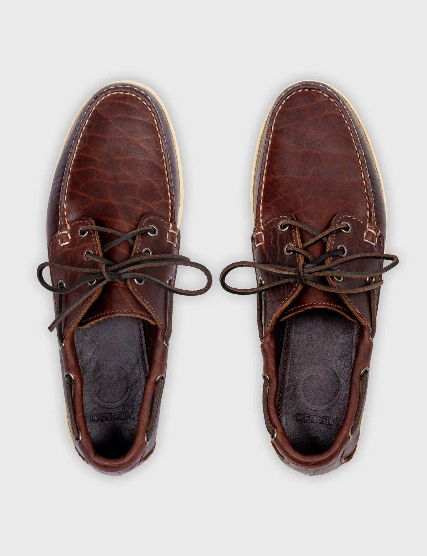 American handmade bison boat shoes