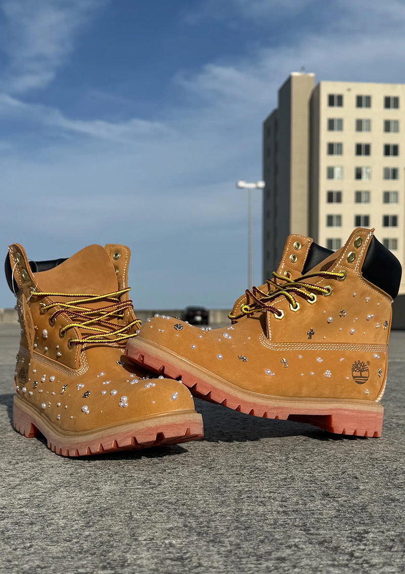 Handcrafted Crystal Luxury Streetwear Boots