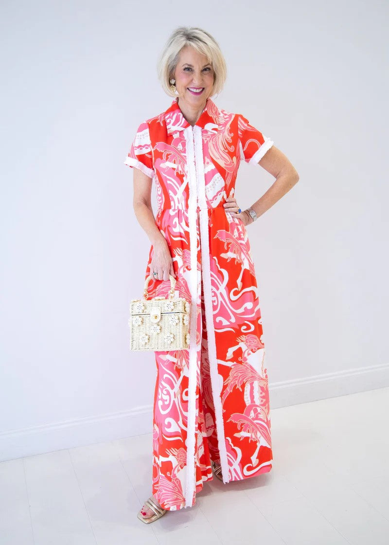 Tropical Seahorse Resort Wear Jumpsuit