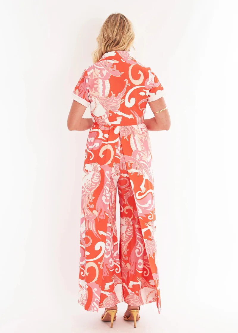 Tropical Seahorse Resort Wear Jumpsuit