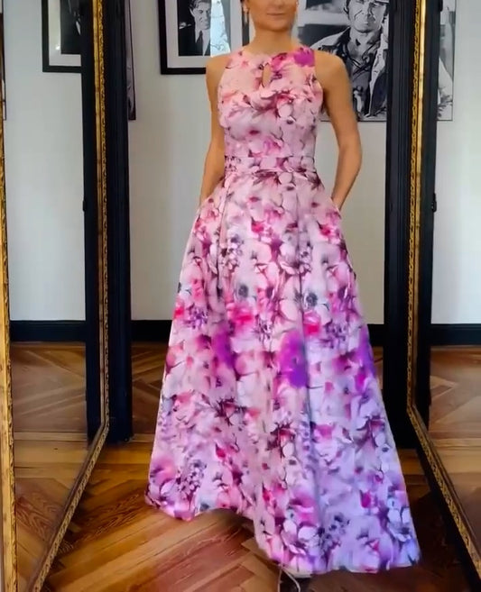 Luxe Petal High-Waist Ball Gown