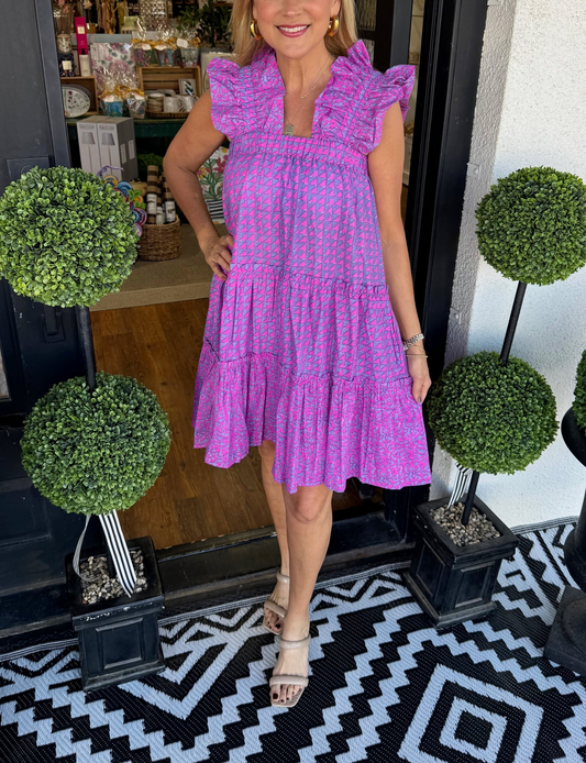 Uncle Frank Very Peri Sundress