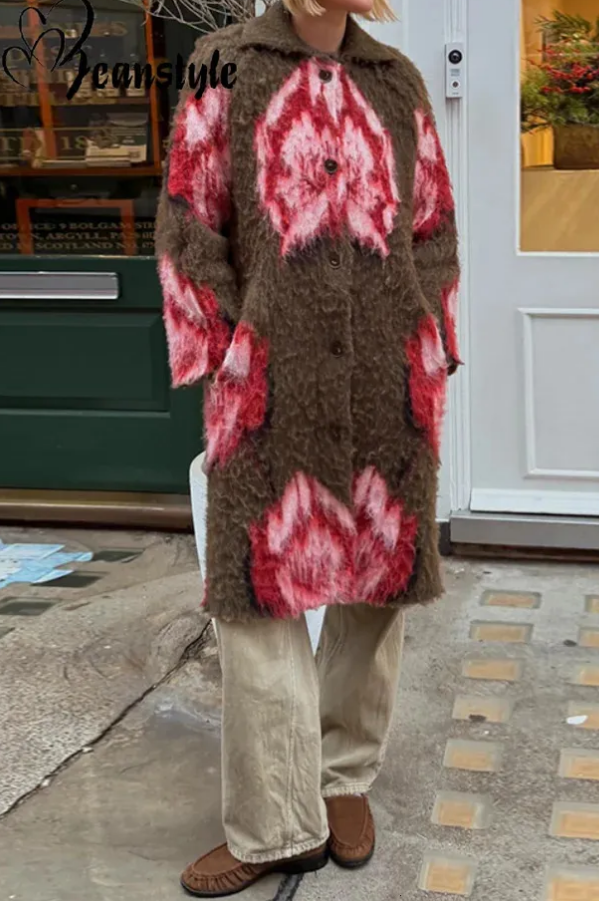 Flower Jacquard Cardigan