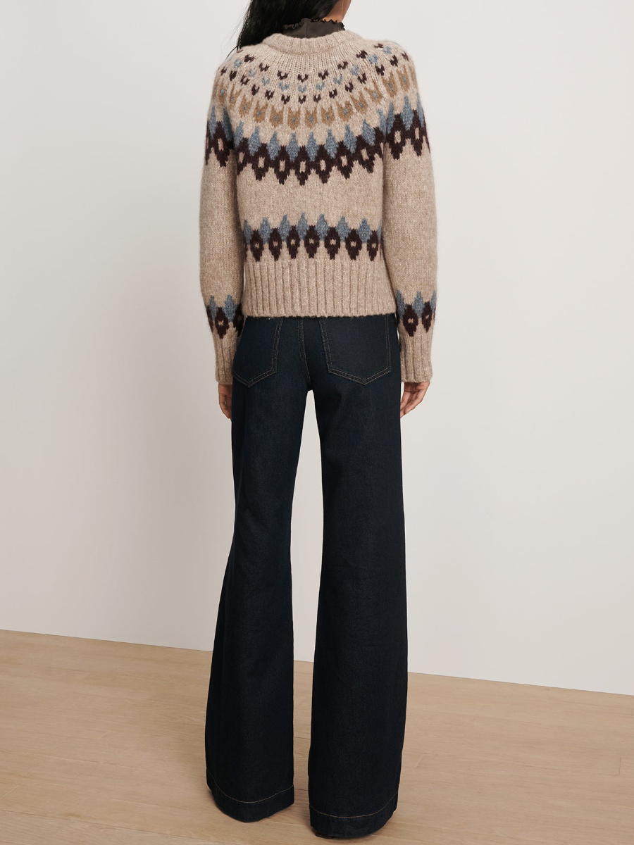 Fair Isle Knit Cardigan